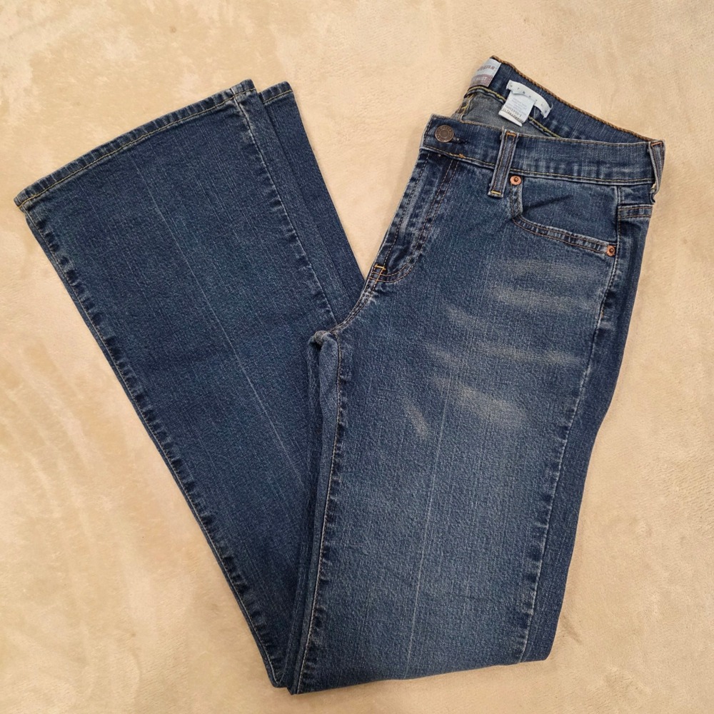 Y2K Old Navy Jeans Women's Size 10 Ultra Low Waist Boot Cut Stretch Vintage